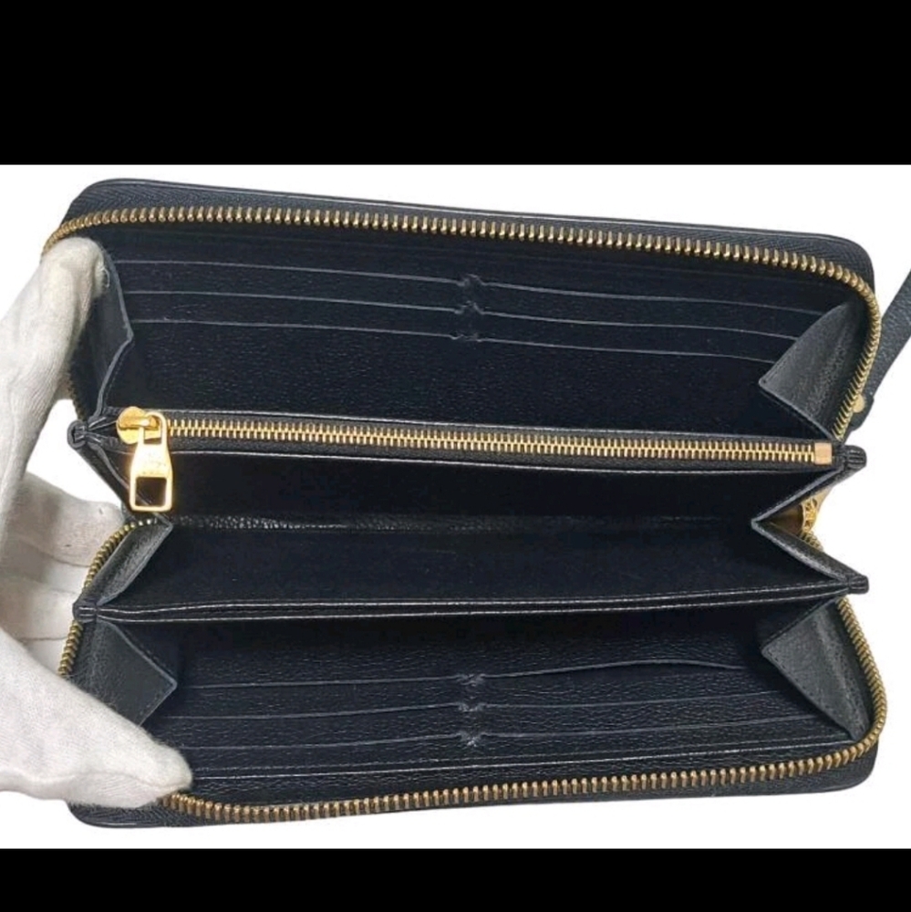 Louis Vuitton Monogram Empreinte Wallet Women Men Stitch Zippy Long - Picture 8 of 12